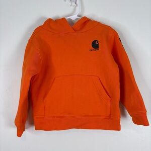 Carhartt Kids Orange Hoodie Sweatshirt Size 4